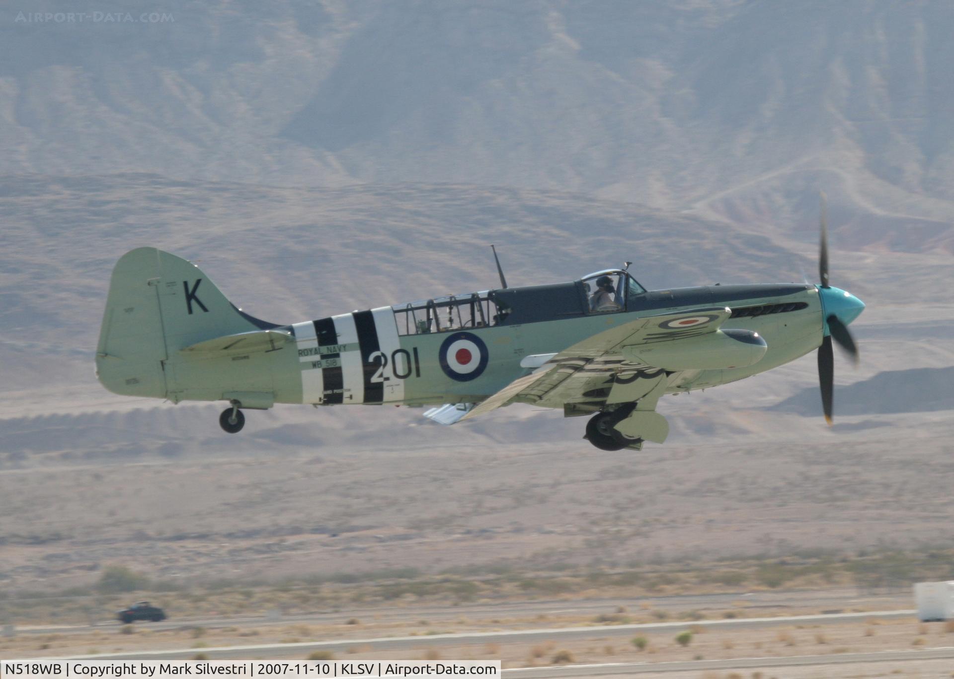 N518WB, 1950 Fairey Firefly AS.6 C/N F.8646, Aviation Nation 2007