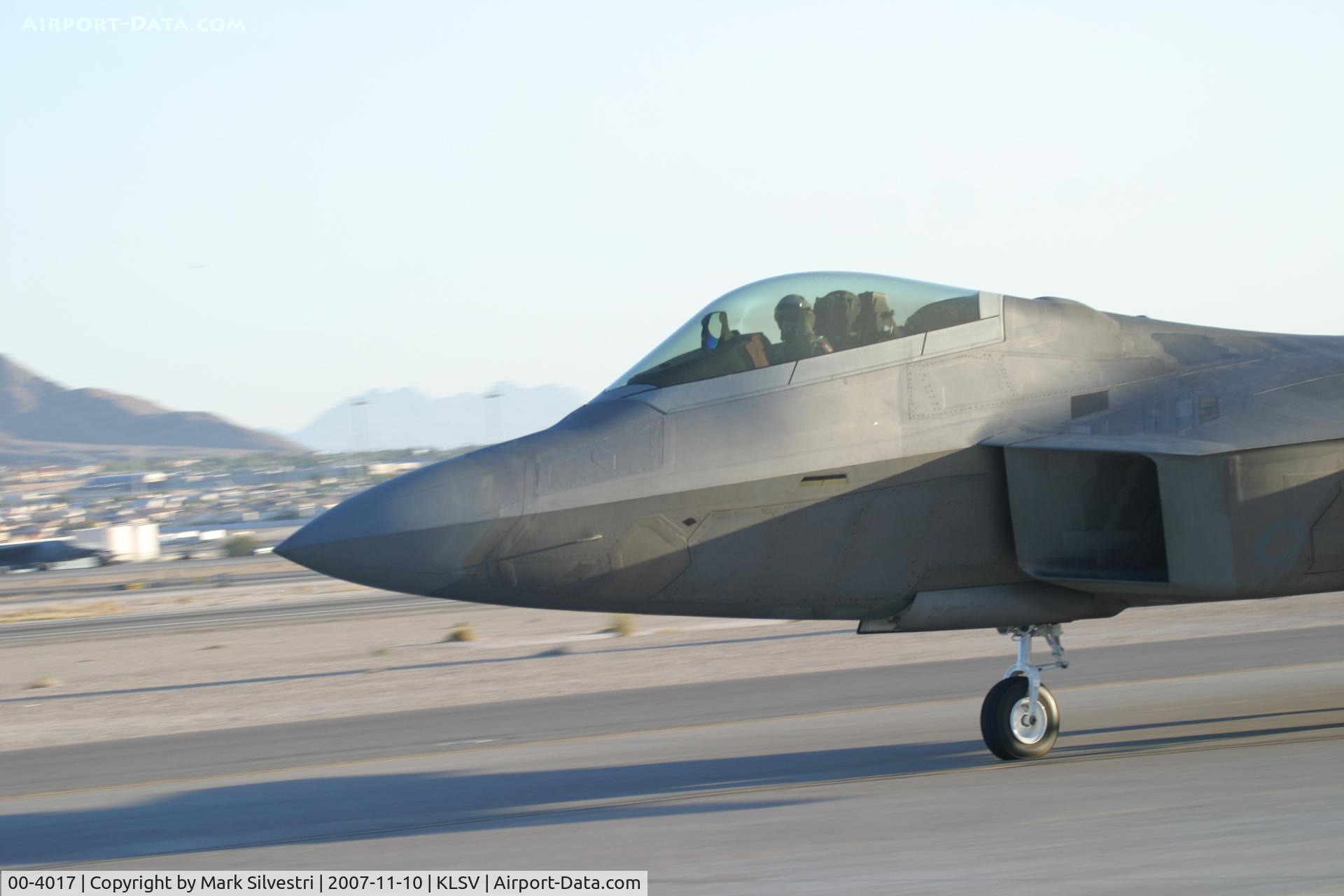 00-4017, Lockheed Martin F/A-22A Raptor C/N 4017, Aviation Nation 2007