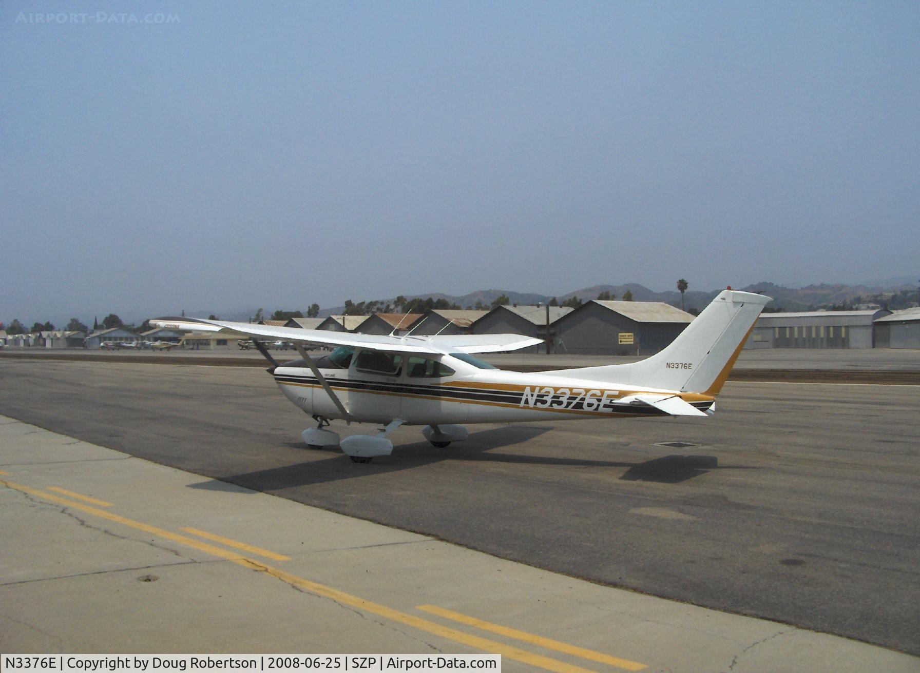 N3376E, 1982 Cessna 182R Skylane C/N 18268243, 1982 Cessna 182R SKYLANE, Continental O-470-U 230 Hp, post maintenance engine start