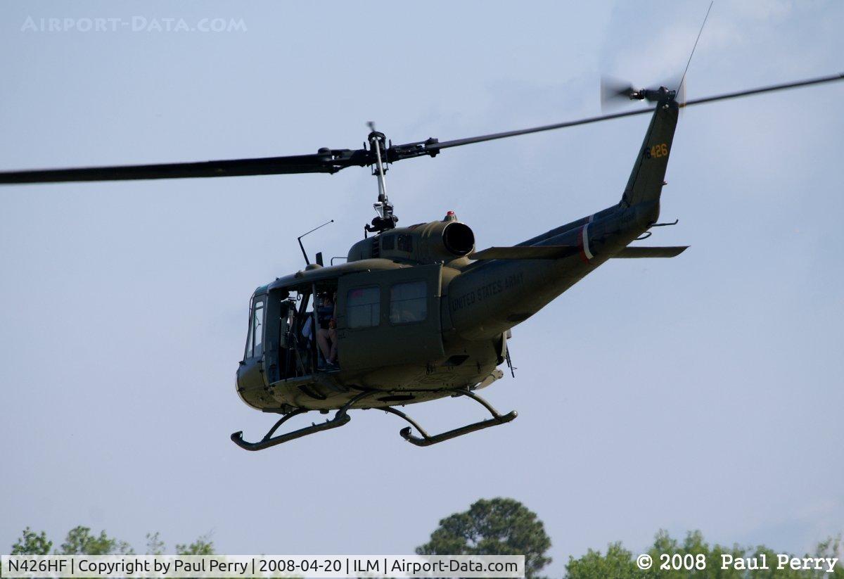 N426HF, 1970 Bell UH-1H-BF Iroquois C/N 12731, Loaded up and outbound