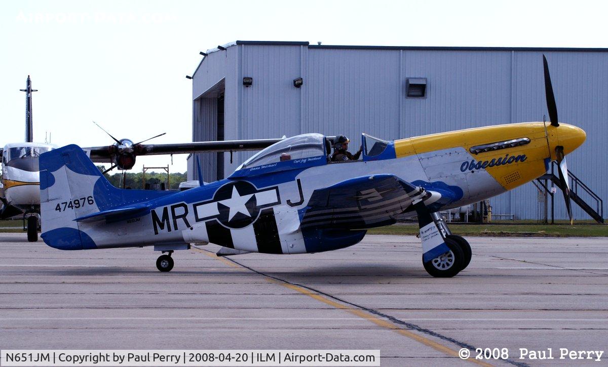 N651JM, 1944 North American/aero Classics P-51D C/N 44-74976, The ever-present Obsession