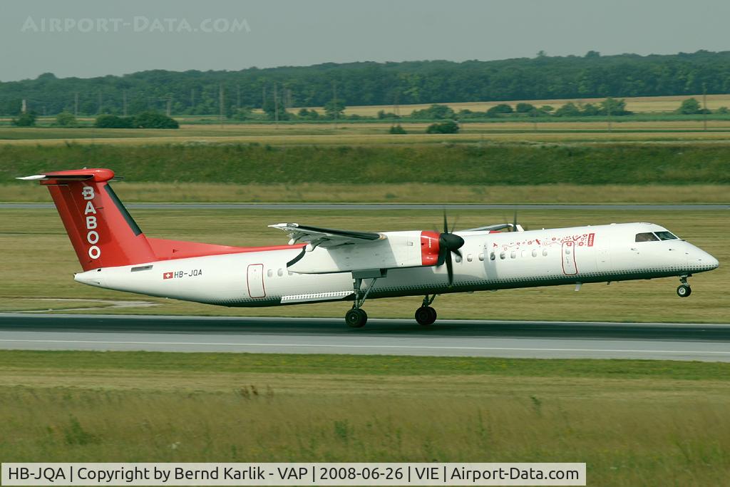 HB-JQA, 2000 De Havilland Canada DHC-8-402Q Dash 8 C/N 4017, Rwy 34