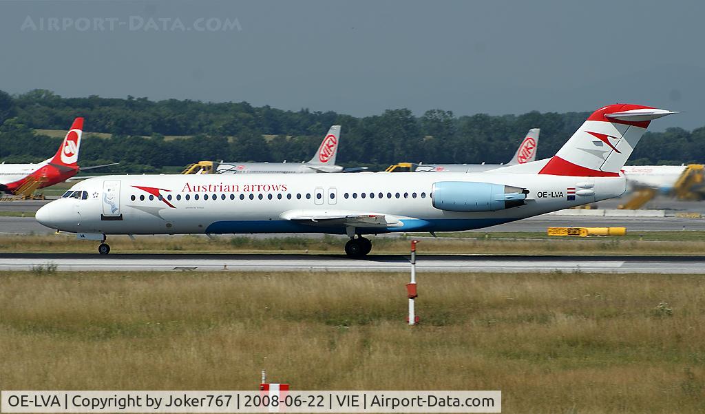 OE-LVA, 1994 Fokker 100 (F-28-0100) C/N 11490, Austrian arrows Fokker F-100
