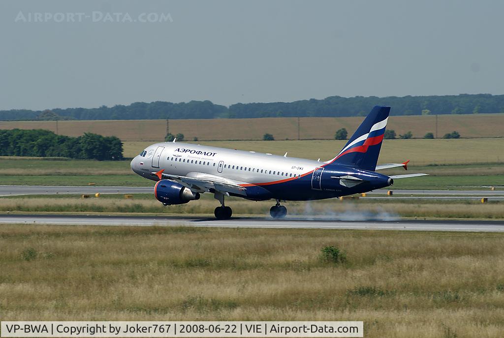VP-BWA, 2003 Airbus A319-111 C/N 2052, Aeroflot Airbus A319-111