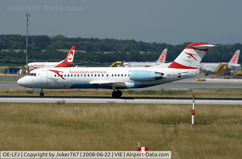 OE-LFJ, 1995 Fokker 70 (F-28-0070) C/N 11532, Austrian arrows Fokker F-70