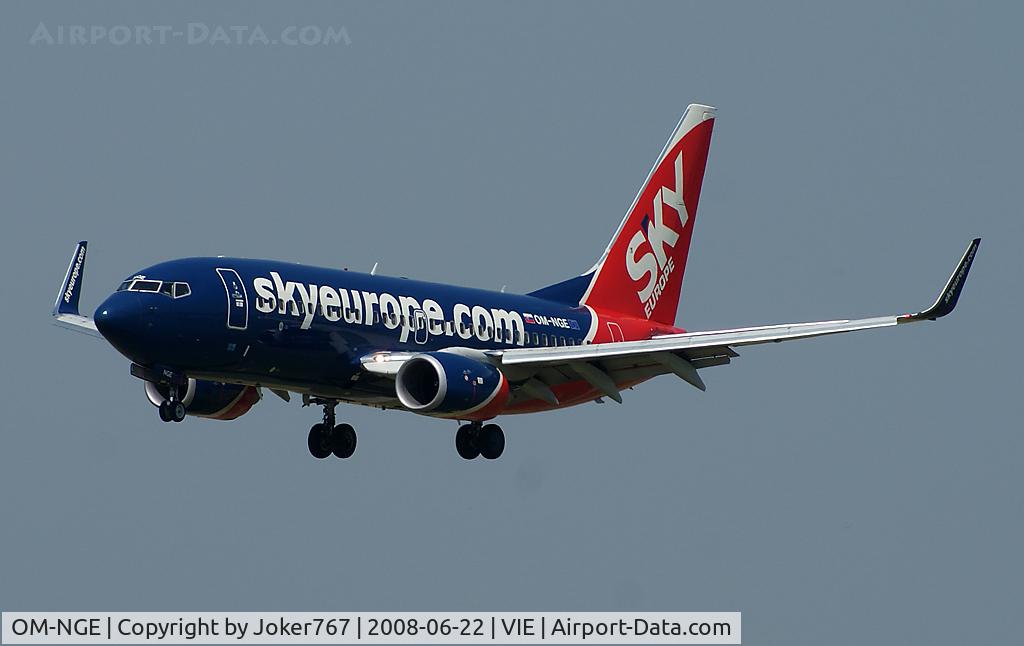 OM-NGE, 2006 Boeing 737-76N C/N 32676, SkyEurope Airlines Boeing 737-76N(WL)