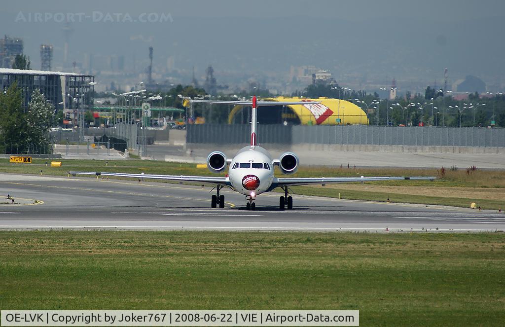 OE-LVK, 1992 Fokker 100 (F-28-0100) C/N 11397, Austrian arrows Fokker F-100