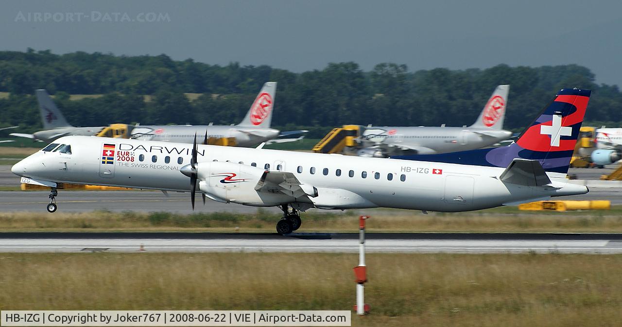 HB-IZG, 1995 Saab 2000 C/N 2000-010, Darwin Airline Saab 2000