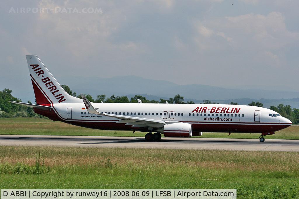 D-ABBI, 2003 Boeing 737-86J C/N 32920, Air Berlin departing to Palma Mallorca