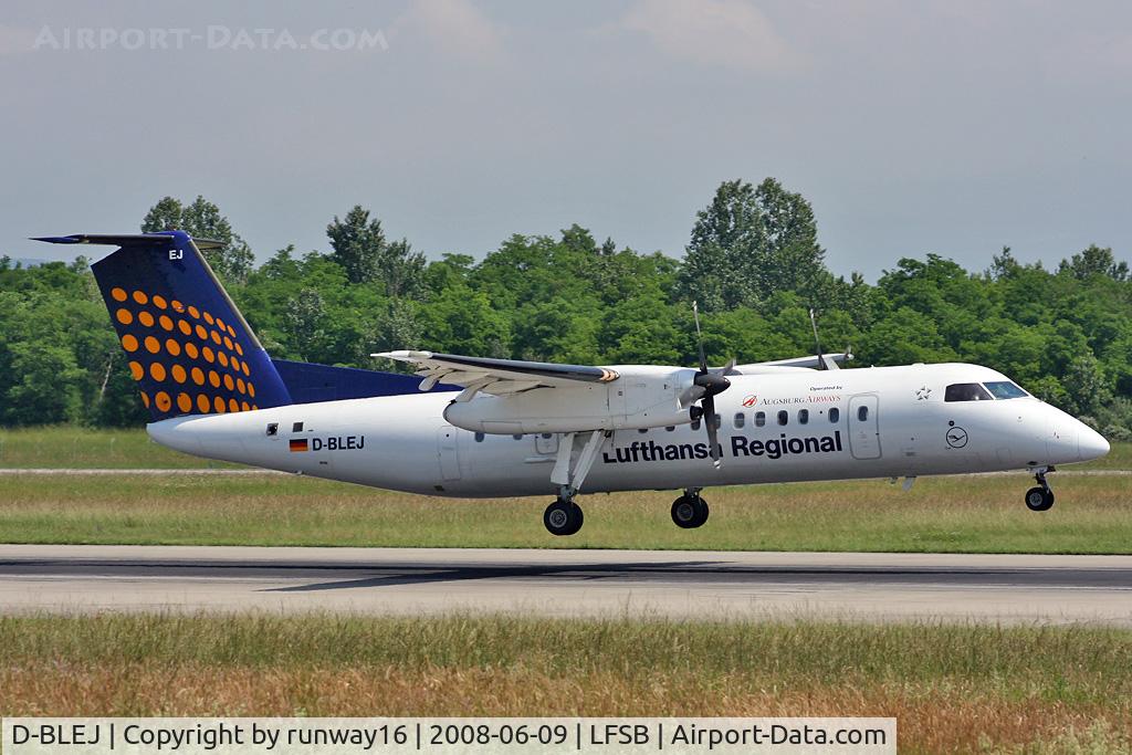 D-BLEJ, 1998 De Havilland Canada DHC-8-314 Dash 8 C/N 521, Lufthansa arriving from Munich