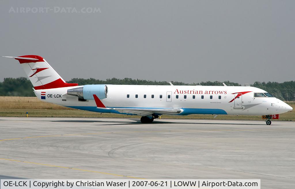 OE-LCK, 1997 Canadair CRJ-200LR (CL-600-2B19) C/N 7148, Austrian Arrows