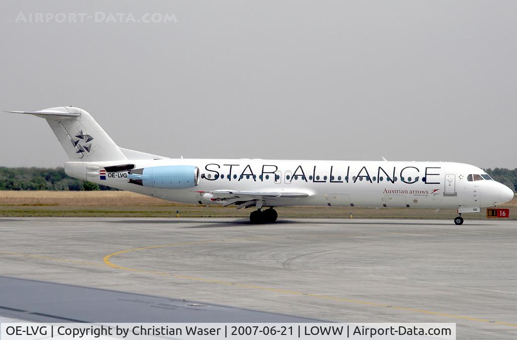 OE-LVG, 1994 Fokker 100 (F-28-0100) C/N 11520, Austrian Arrows