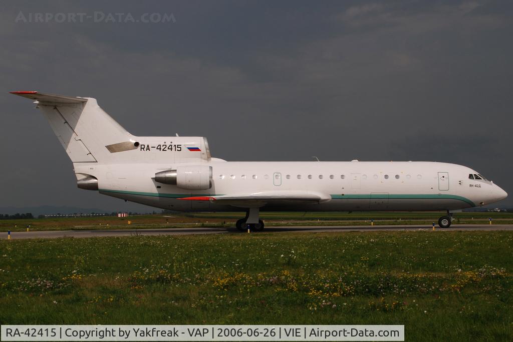 RA-42415, Yakovlev Yak-42D C/N 4520422219089, Tulpar Yakovlev 42