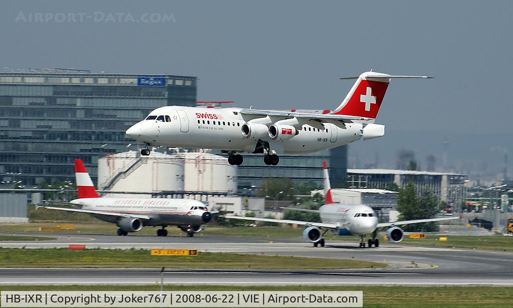 HB-IXR, 1996 British Aerospace Avro 146-RJ100 C/N E3281, Swiss Avro Regional Jet RJ100
