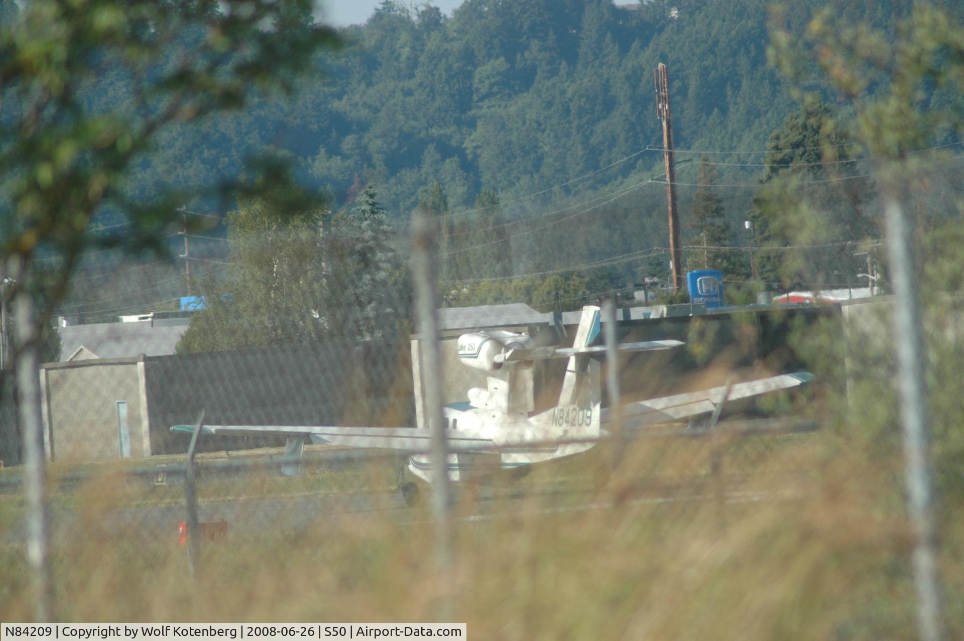 N84209, Aerofab Inc Lake LA-250 C/N 85, weird sounding engine