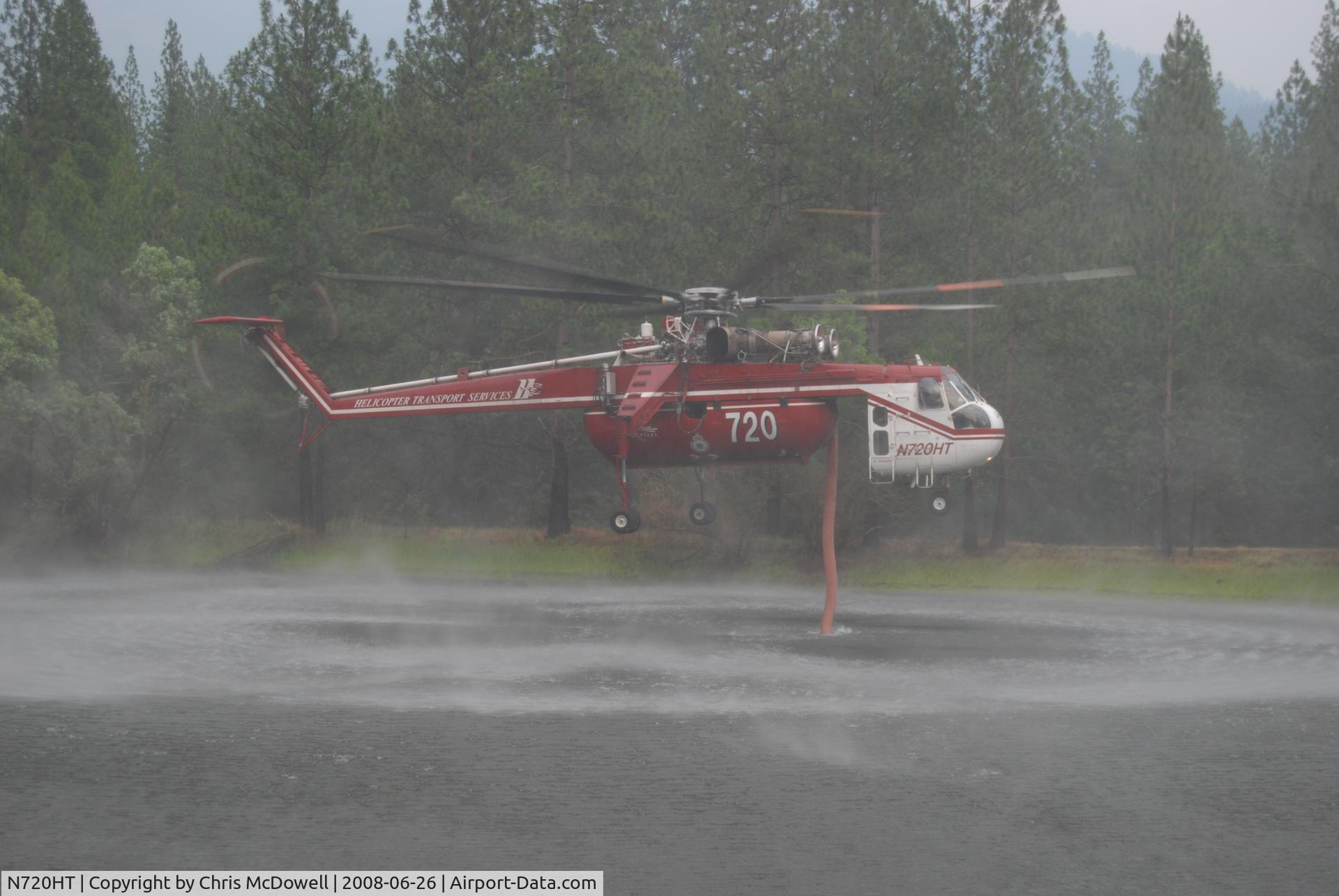 N720HT, 1969 Sikorsky CH-54B Tarhe C/N 64-070, Oliver Fire, Mariposa county Ca, June 26, 2008
