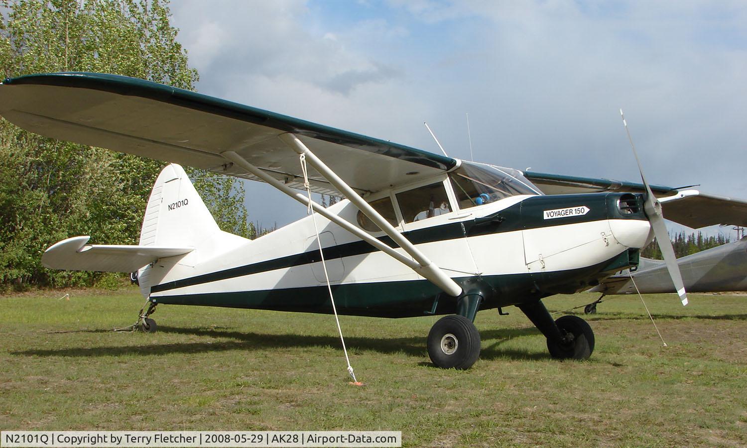N2101Q, 1946 Stinson 108 Voyager C/N 108-1182, 1946 Stinson 108 at Chena Marina Fairbanks
