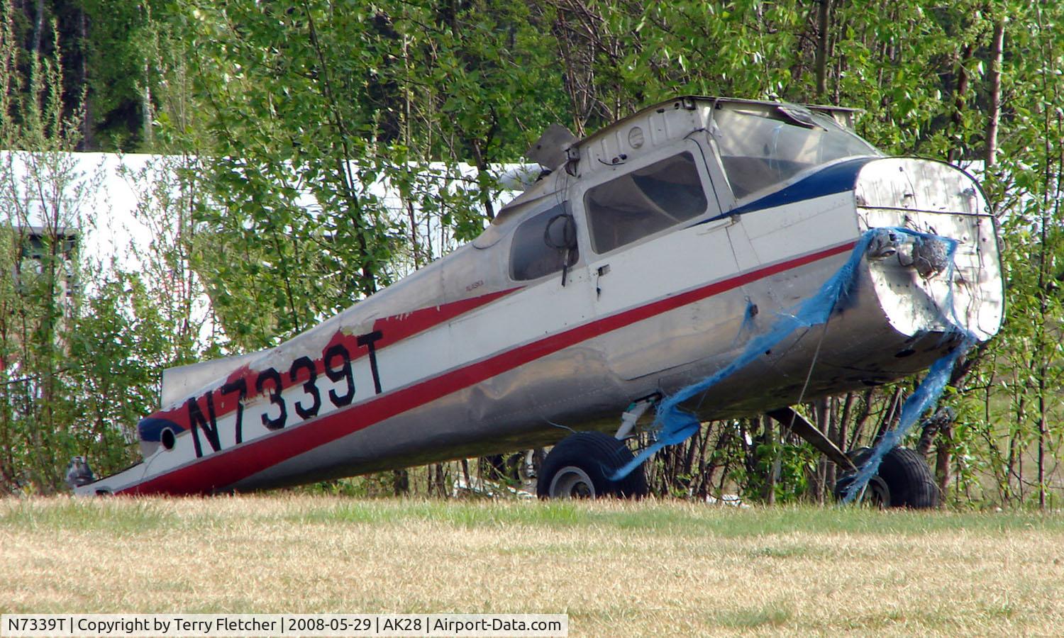 N7339T, 1959 Cessna 172A C/N 46939, Remains of Cessna 172A at Chena Marina , Fairbanks