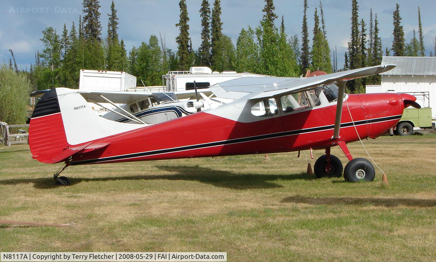 N8117A, 1952 Cessna 170B C/N 20969, 1952 Cessna 170B at Chena Marina Fairbanks