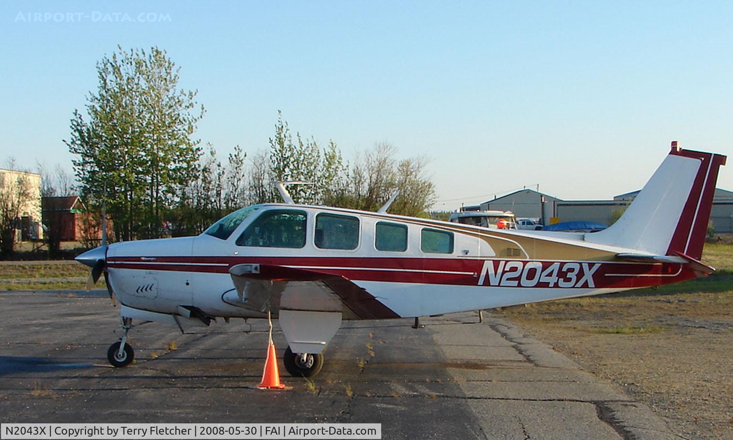N2043X, 1978 Beech A36 Bonanza 36 C/N E-1387, Beech A36 at Fairbanks