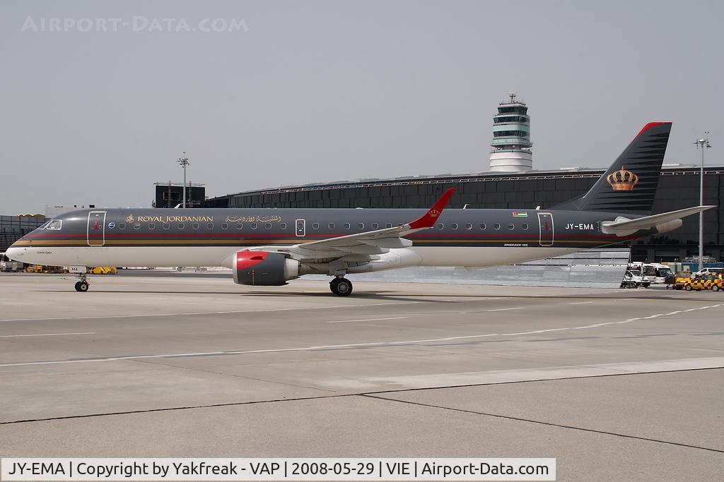 JY-EMA, 2007 Embraer 195LR (ERJ-190-200LR) C/N 19000107, Royal Jordanian Embraer 195