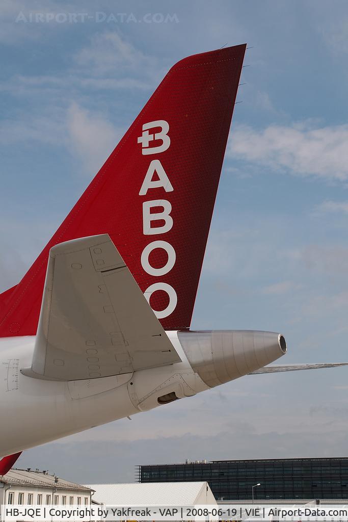 HB-JQE, 2008 Embraer 190LR (ERJ-190-100LR) C/N 19000163, Fly Baboo Embraer 190