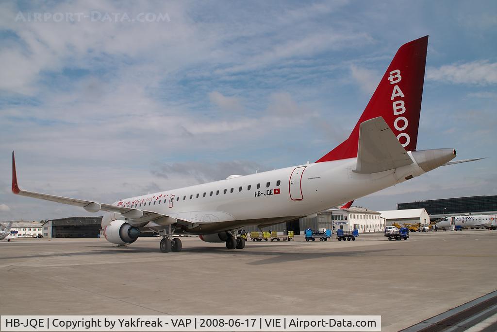 HB-JQE, 2008 Embraer 190LR (ERJ-190-100LR) C/N 19000163, Fly Baboo Embraer 190
