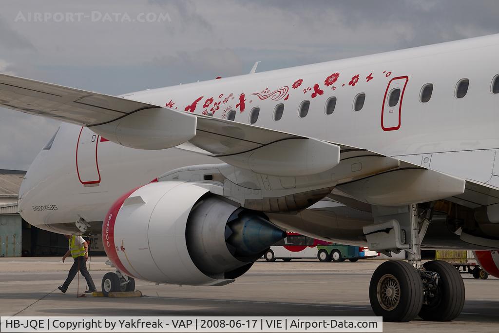 HB-JQE, 2008 Embraer 190LR (ERJ-190-100LR) C/N 19000163, Fly Baboo Embraer 190