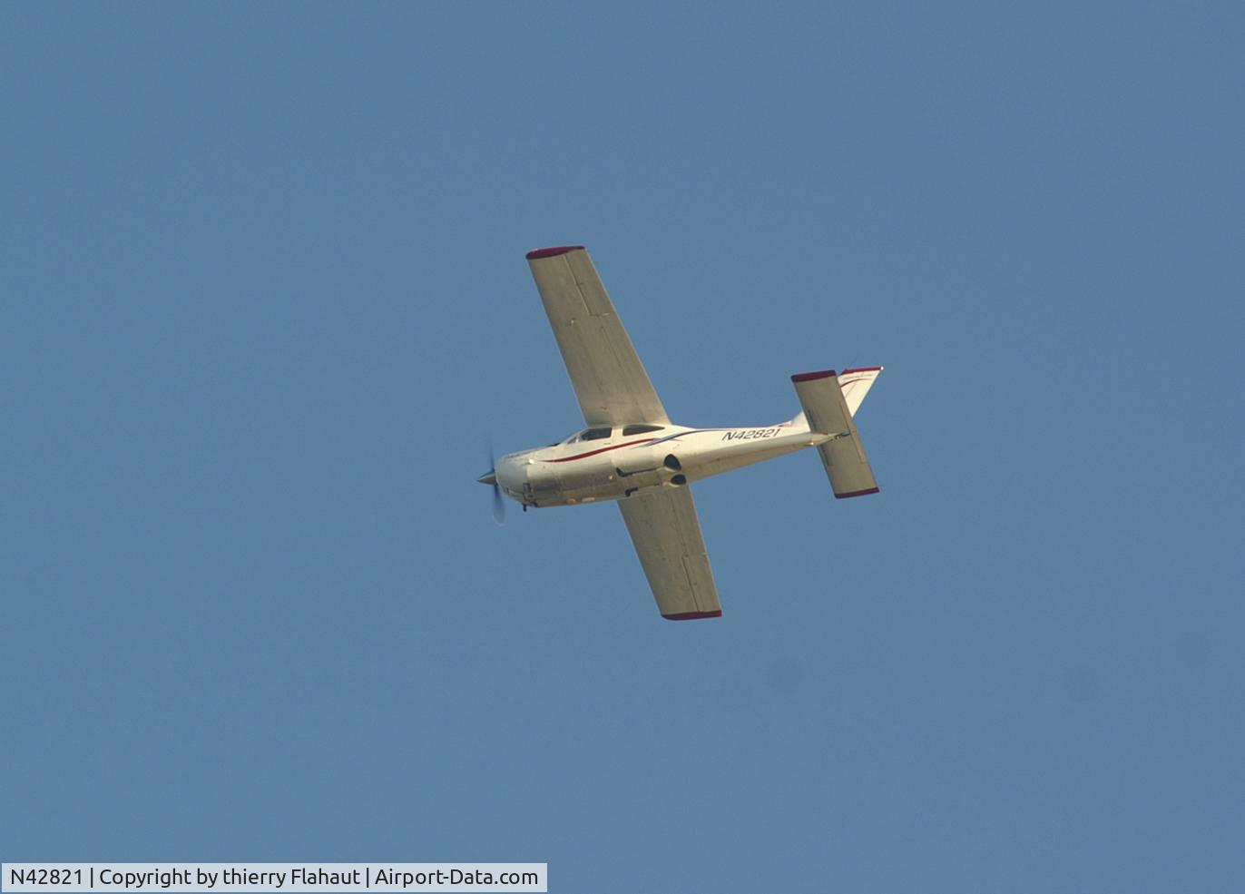 N42821, Reims F177RG Cardinal RG C/N 0088, vu on opale cost noth of france