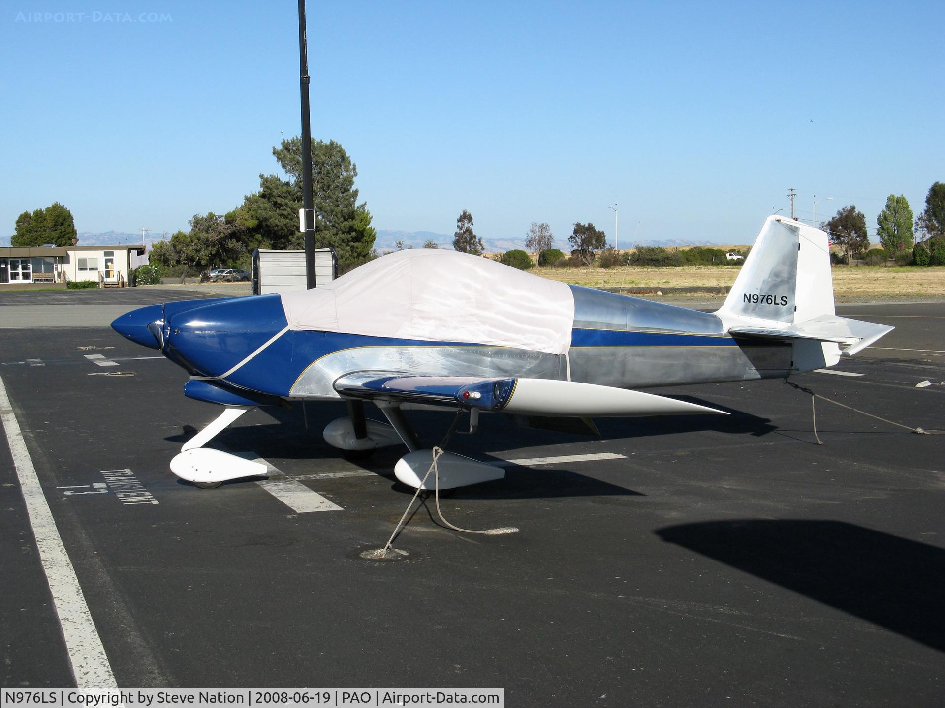 N976LS, Vans RV-6A C/N 22385, Smith Lawrence B RV-6A in late afternoon sun @ Palo Alto, CA