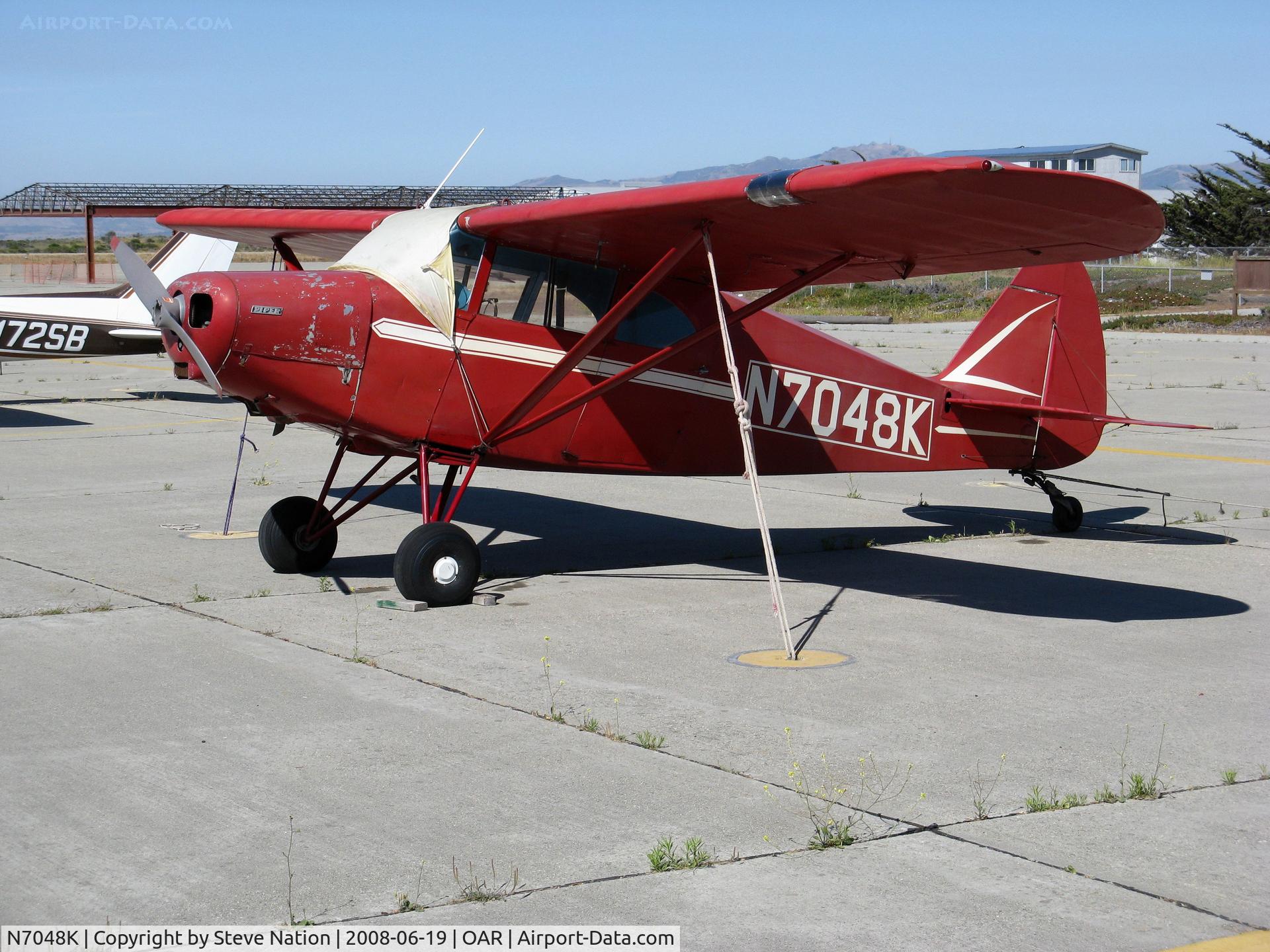 N7048K, 1950 Piper PA-20 Pacer C/N 20-155, 1950 Piper PA-20 in late afternoon sun @ Seaside, CA