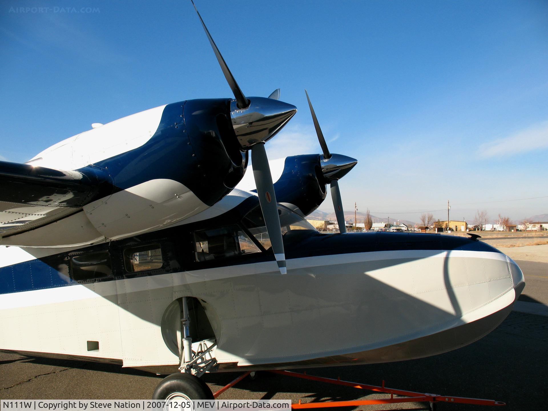 N111W, 1945 Grumman G-44A Widgeon C/N 1420, 1945 Grumman G-44A c-u nose @ Minden, V