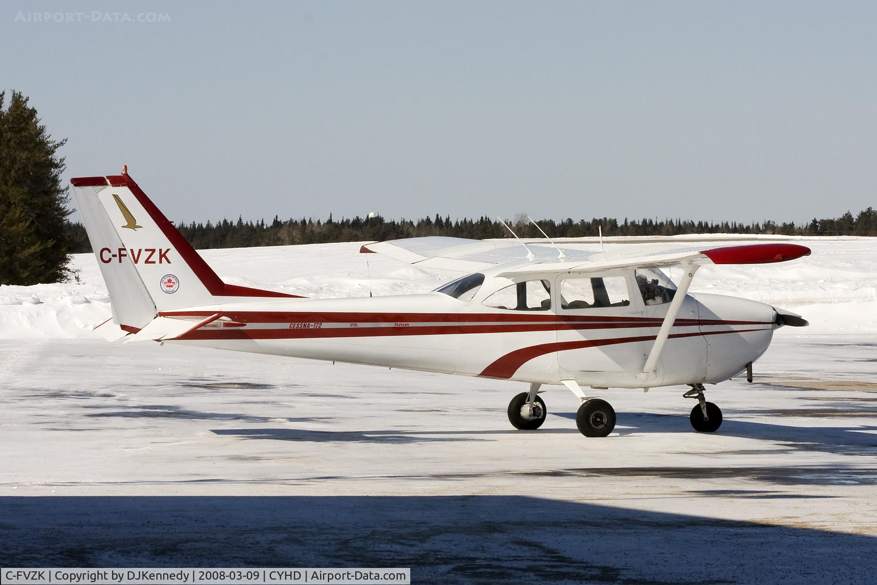 C-FVZK, 1967 Cessna 172H C/N 17256101, Sitting on the ramp at the CYHD airport.