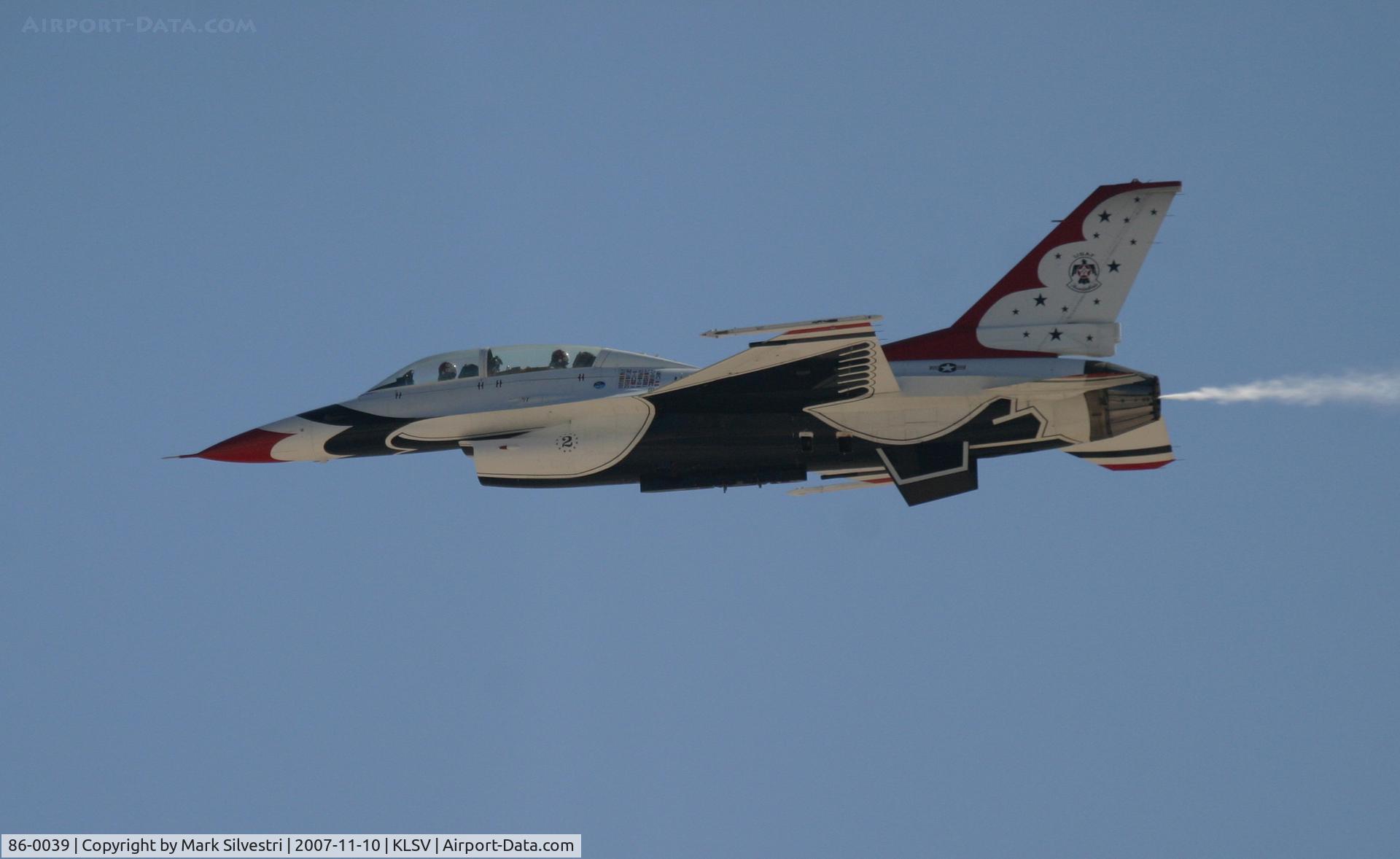 86-0039, 1986 General Dynamics F-16D Fighting Falcon C/N 5D-43, Aviation Nation 2007