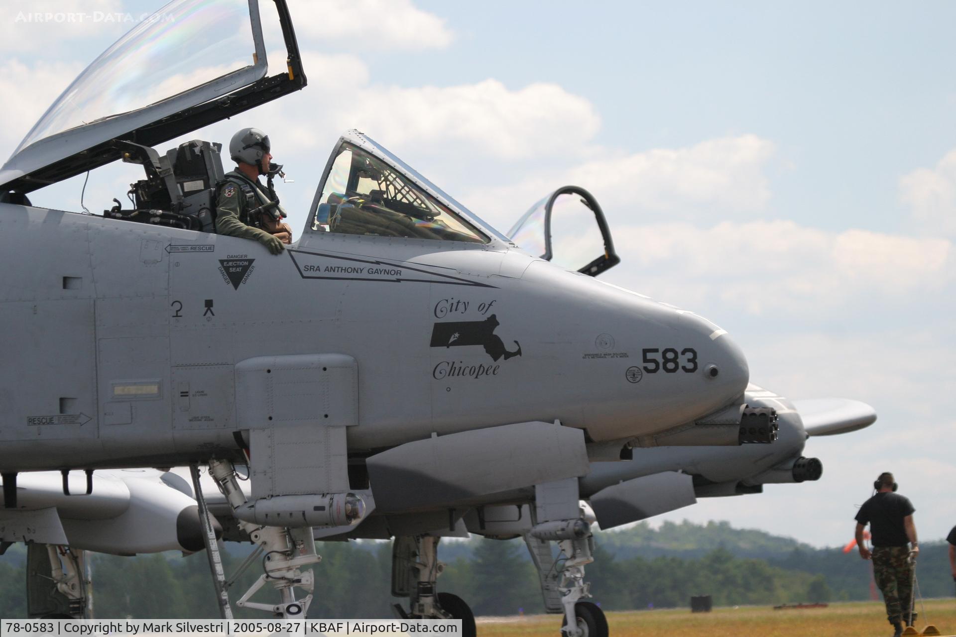 78-0583, Fairchild Republic A-10A Thunderbolt II C/N A10-0203, Barnes 2005