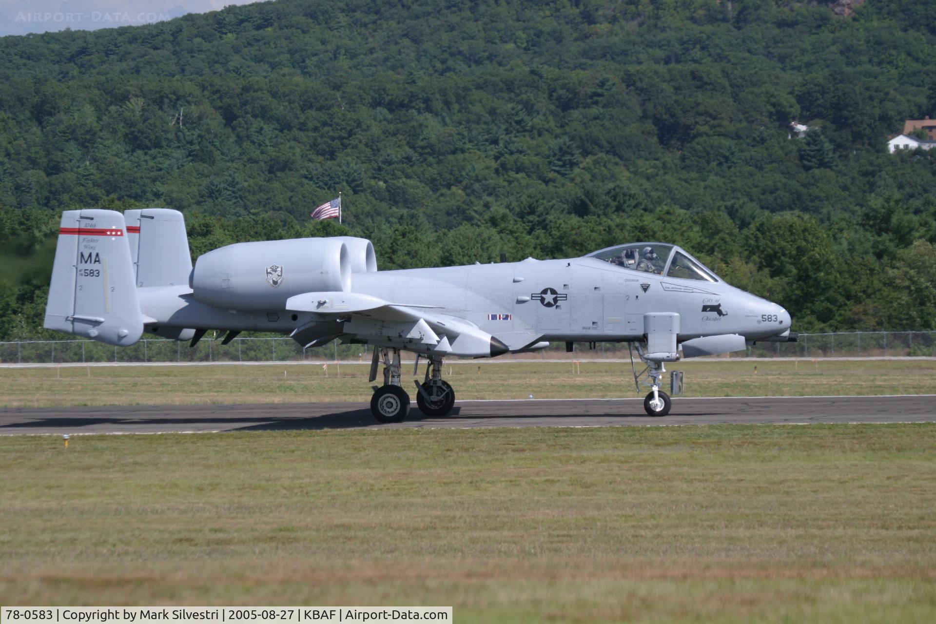 78-0583, Fairchild Republic A-10A Thunderbolt II C/N A10-0203, Barnes 2005