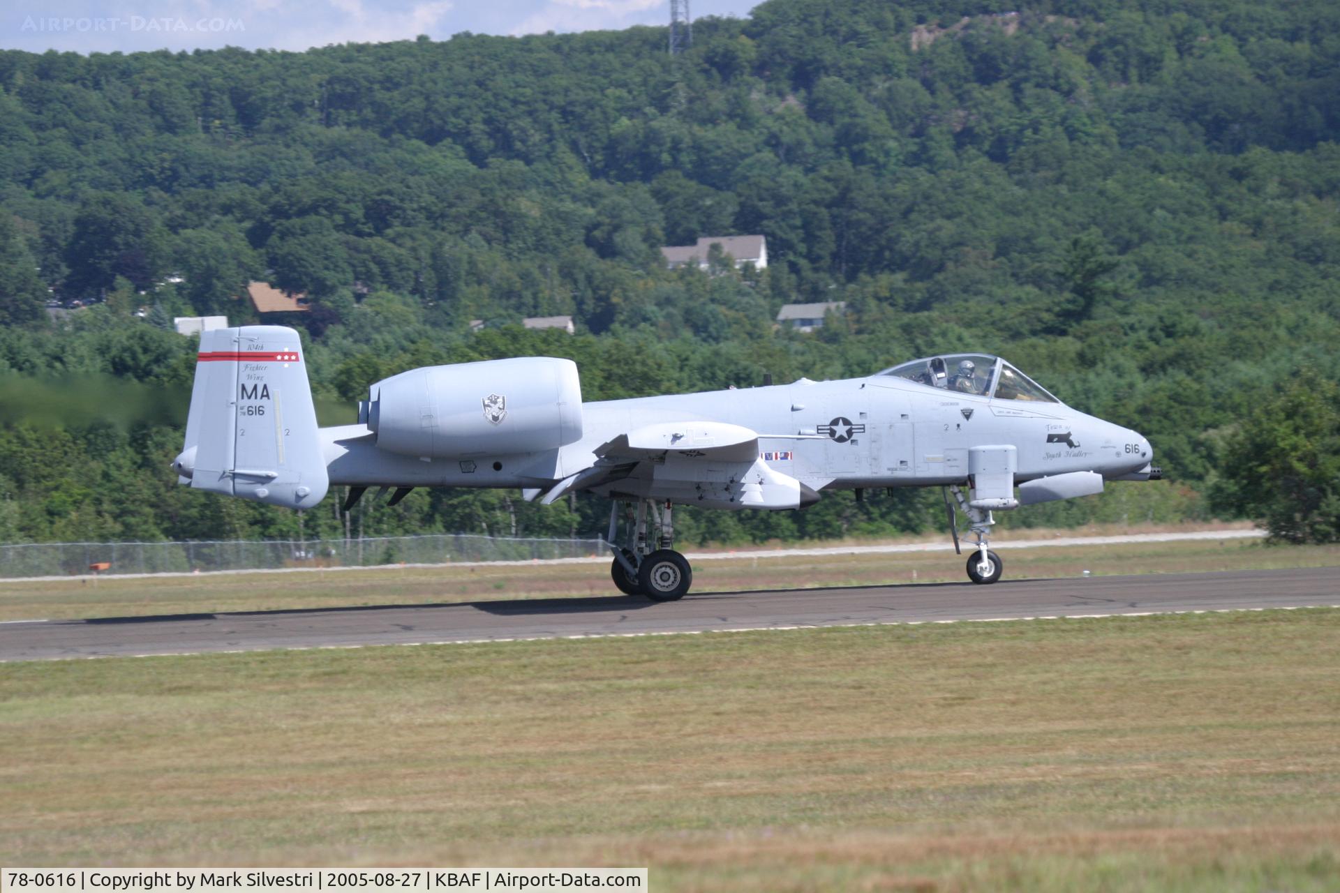 78-0616, Fairchild Republic A-10A Thunderbolt II C/N A10-0236, Barnes 2005