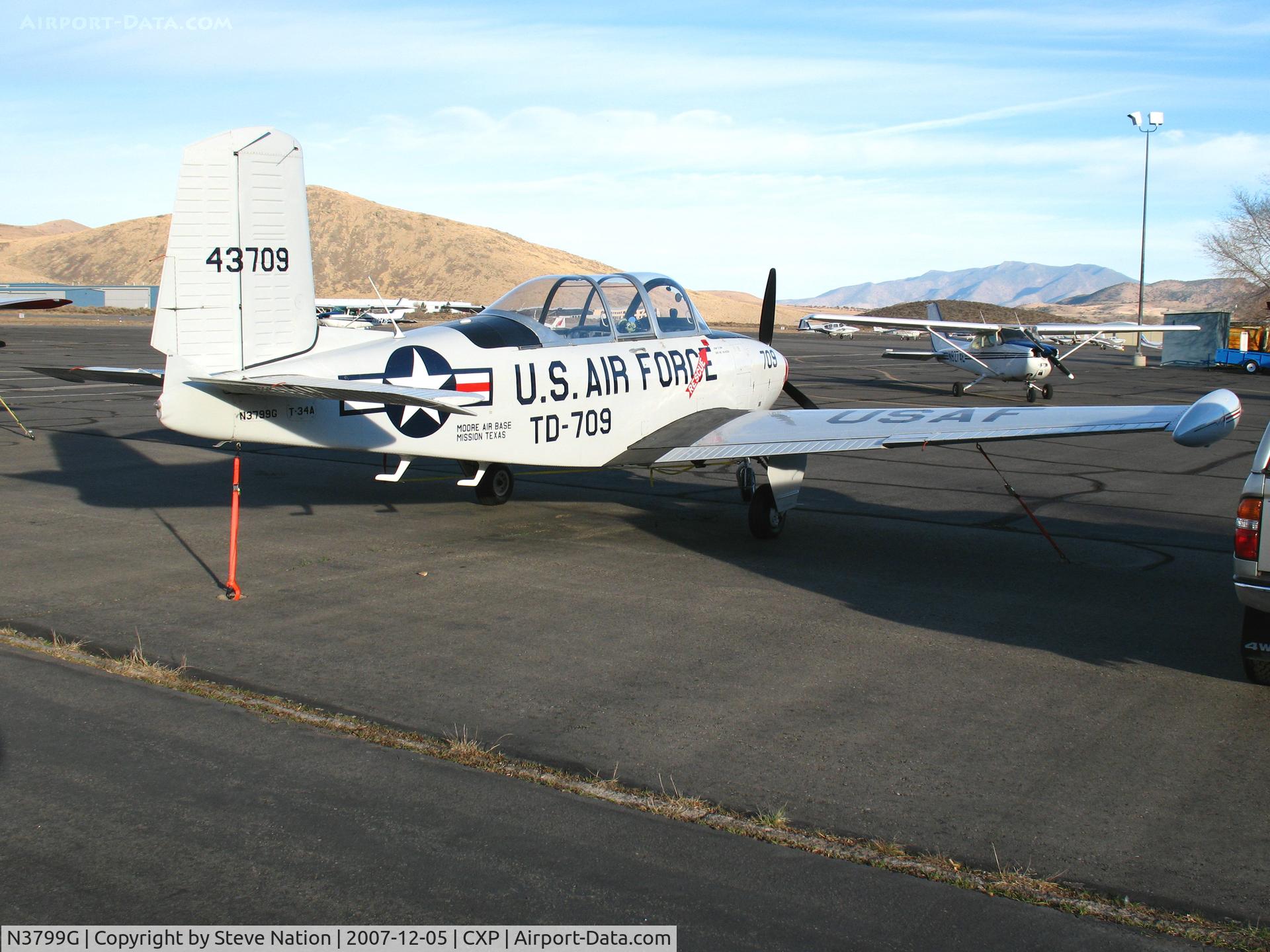 N3799G, Beech A45 C/N G-709, USAF Beech T-34A 54-3709 Moore Air Force Base, Mission, Texas TD-709 @ Carson City, NV