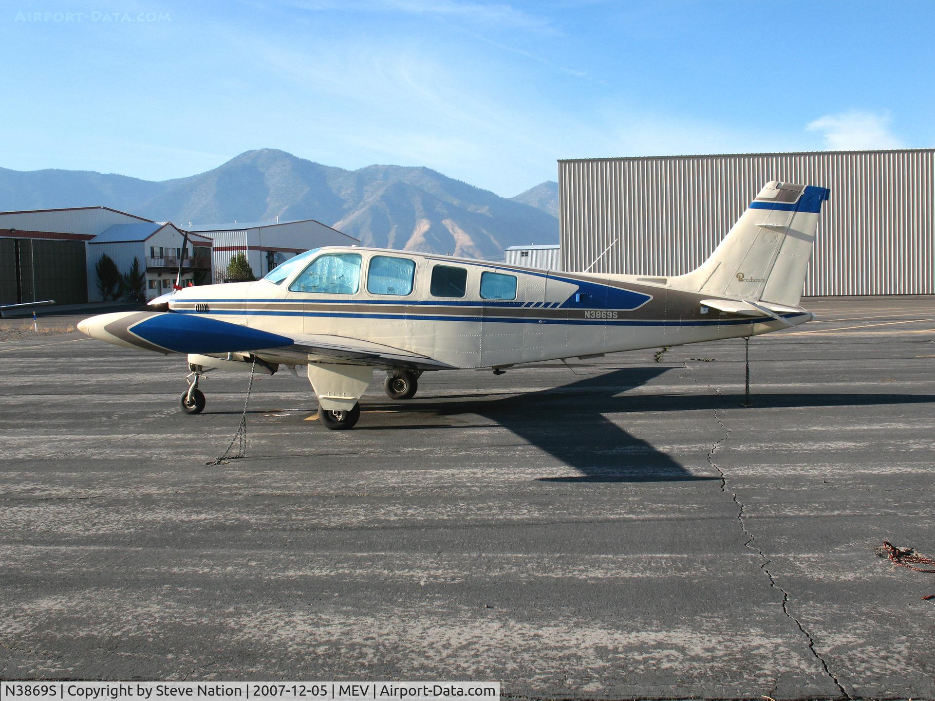 N3869S, 1981 Beech A36TC Bonanza 36 C/N EA-223, 1981 Beech A36TC @ Minden, NV