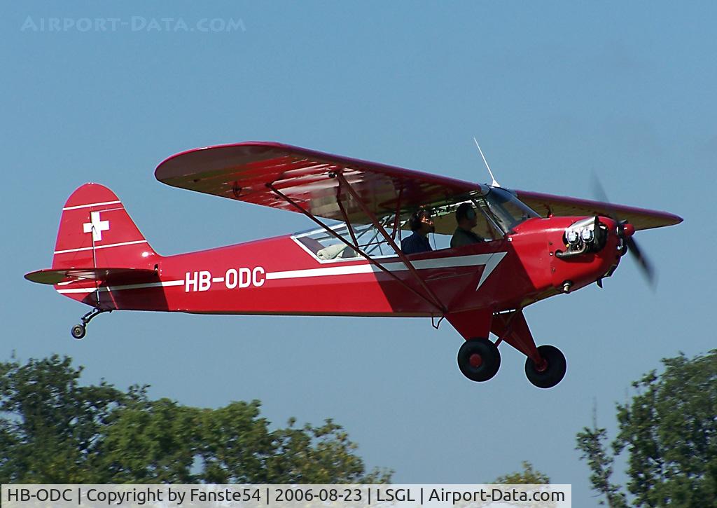HB-ODC, 1944 Piper L-4J Grasshopper (J3C-65D) C/N 12892, Taking off