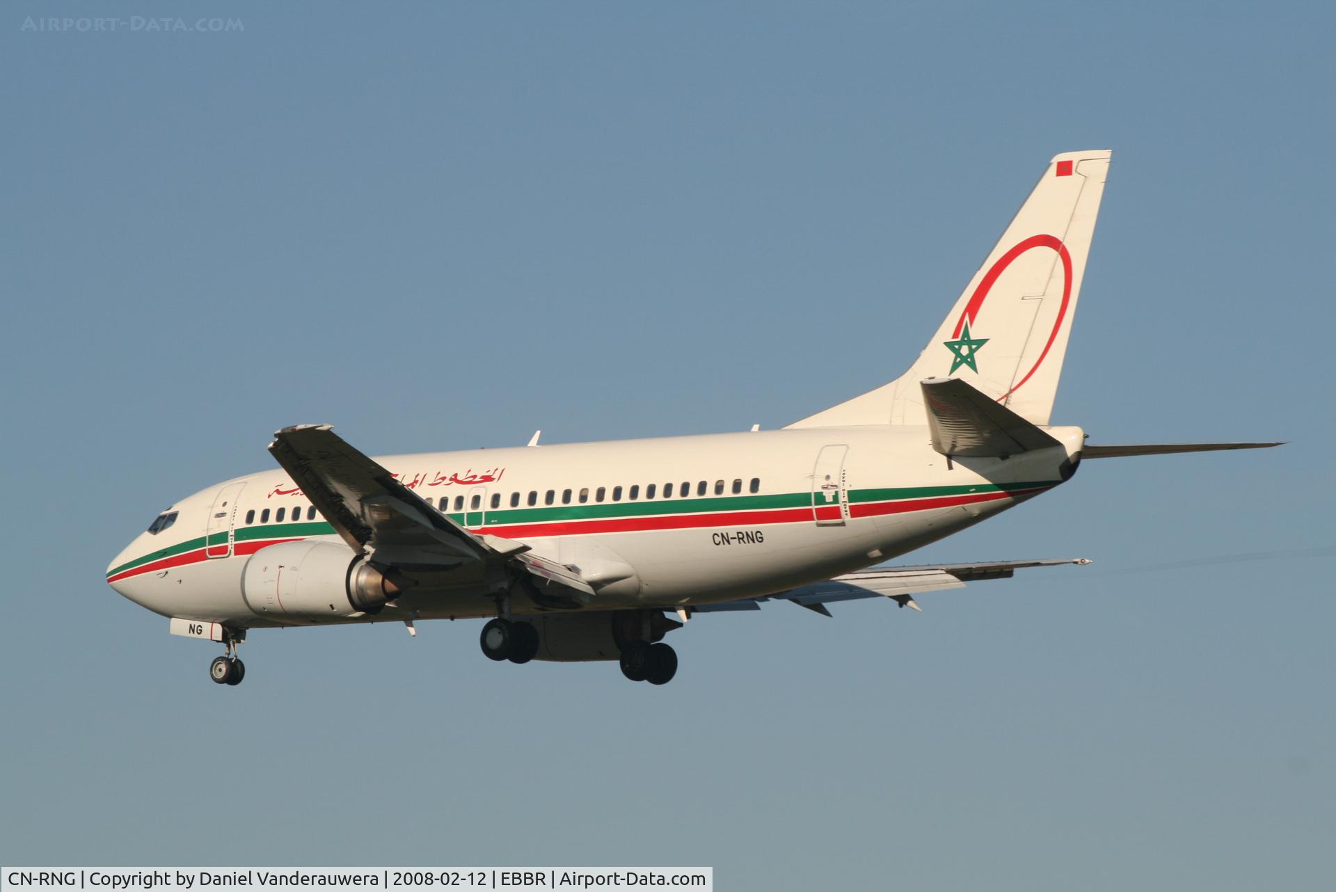 CN-RNG, 1995 Boeing 737-5B6 C/N 27679, flight AT834 is descending to rwy 25L