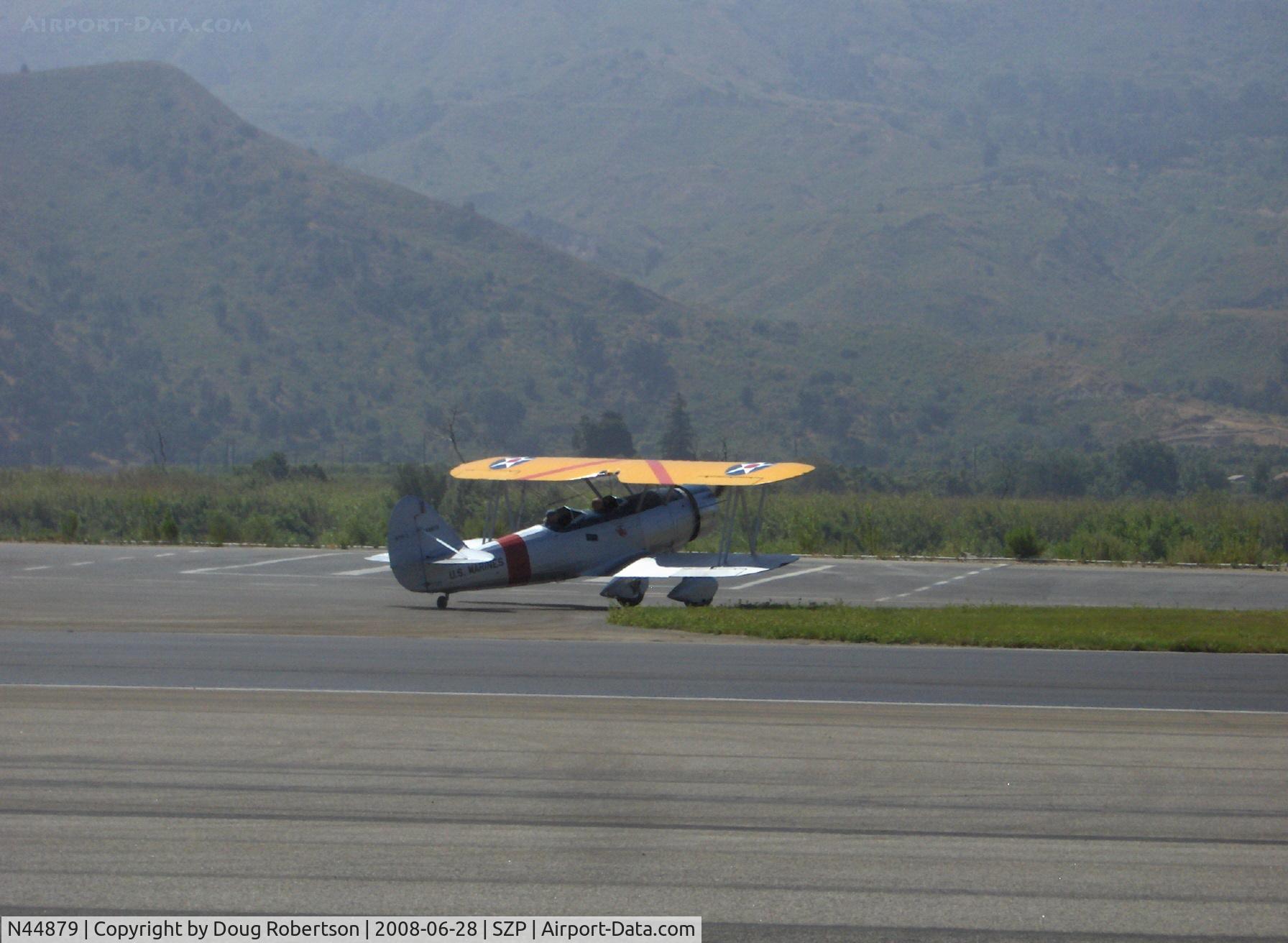 N44879, 1940 Naval Aircraft Factory N3N-3 C/N 4425, 1940 Naval Aircraft Factory N3N-3 'Yellow Peril', Lycoming R680 300 Hp upgrade, respotting