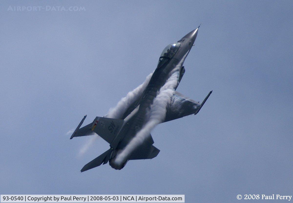93-0540, 1993 Lockheed F-16C Fighting Falcon C/N CC-175, Vortices, yes indeed