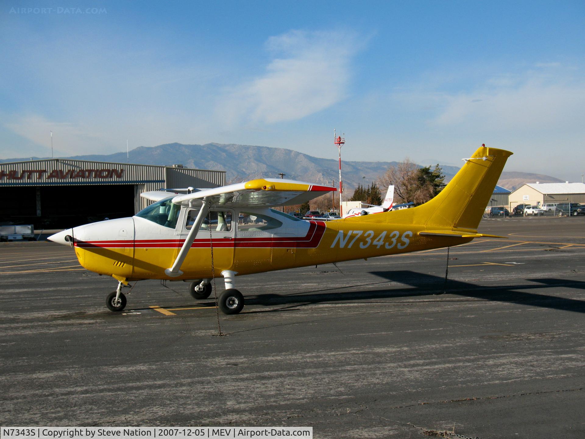 N7343S, 1976 Cessna 182P Skylane C/N 18265134, Very colorful 1976 Cessna 182P @ Minden, NV