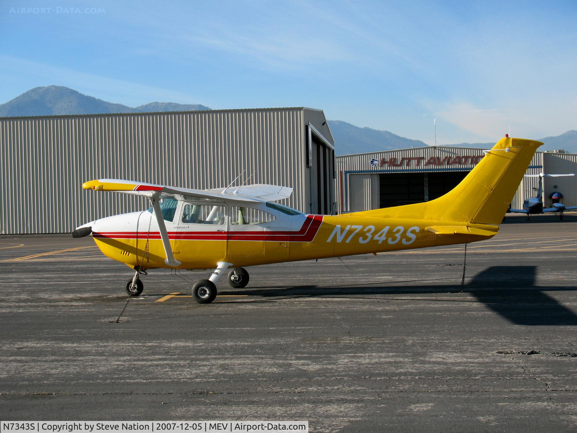 N7343S, 1976 Cessna 182P Skylane C/N 18265134, Very colorful 1976 Cessna 182P @ Minden, NV
