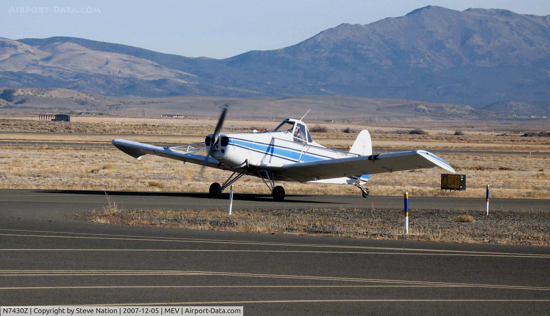 N7430Z, 1965 Piper PA-25-235 Pawnee C/N 25-3412, Glider tug 1965 Piper PA-25-235 taxying @ Minden, NV