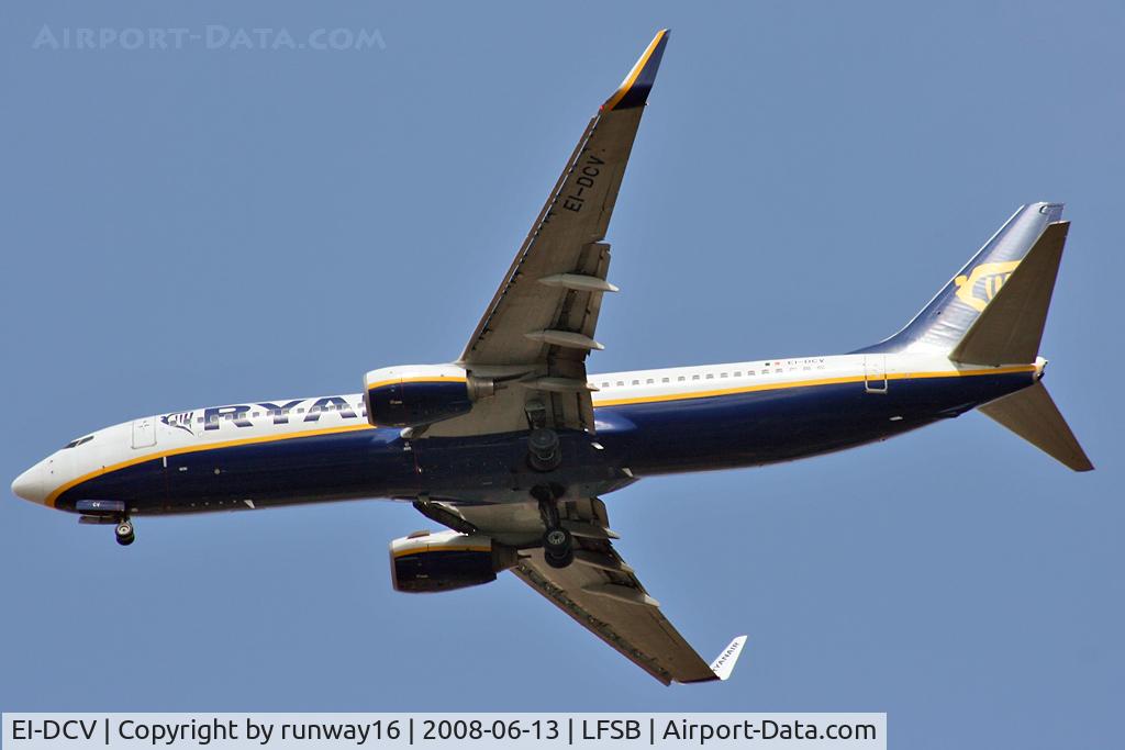 EI-DCV, 2004 Boeing 737-8AS C/N 33814, Ryanair inbound from Valencia
