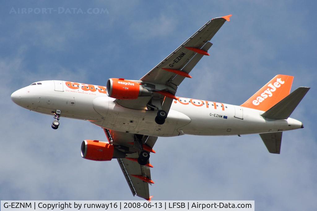 G-EZNM, 2005 Airbus A319-111 C/N 2402, easyJet inbound from LPL