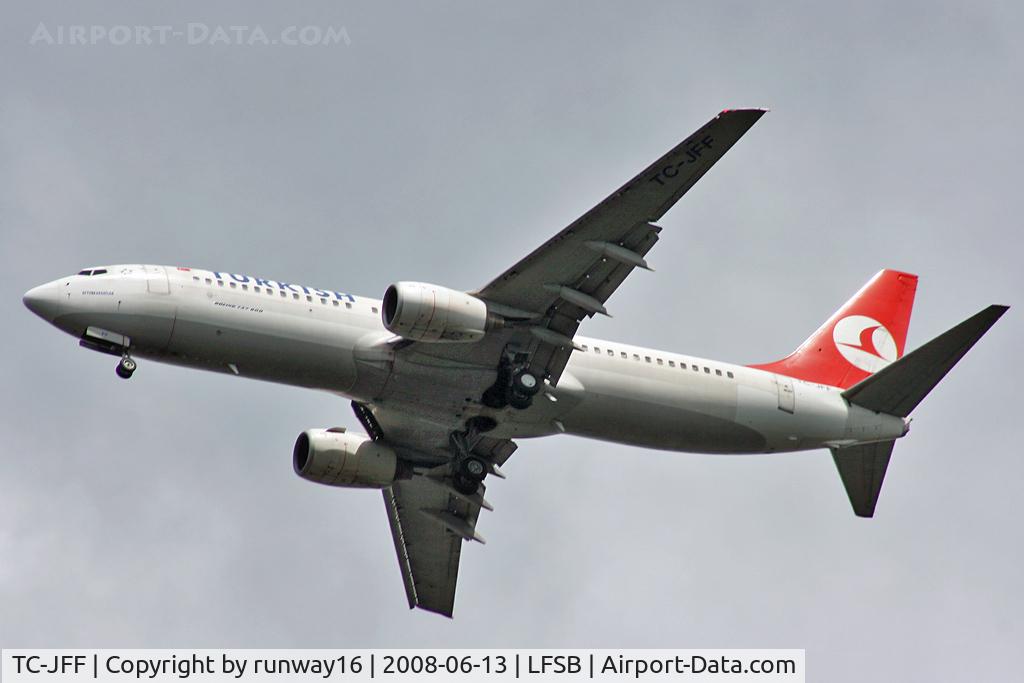 TC-JFF, 1998 Boeing 737-8F2 C/N 29768, Turkish Airlines TK1943 inbound from Istanbul