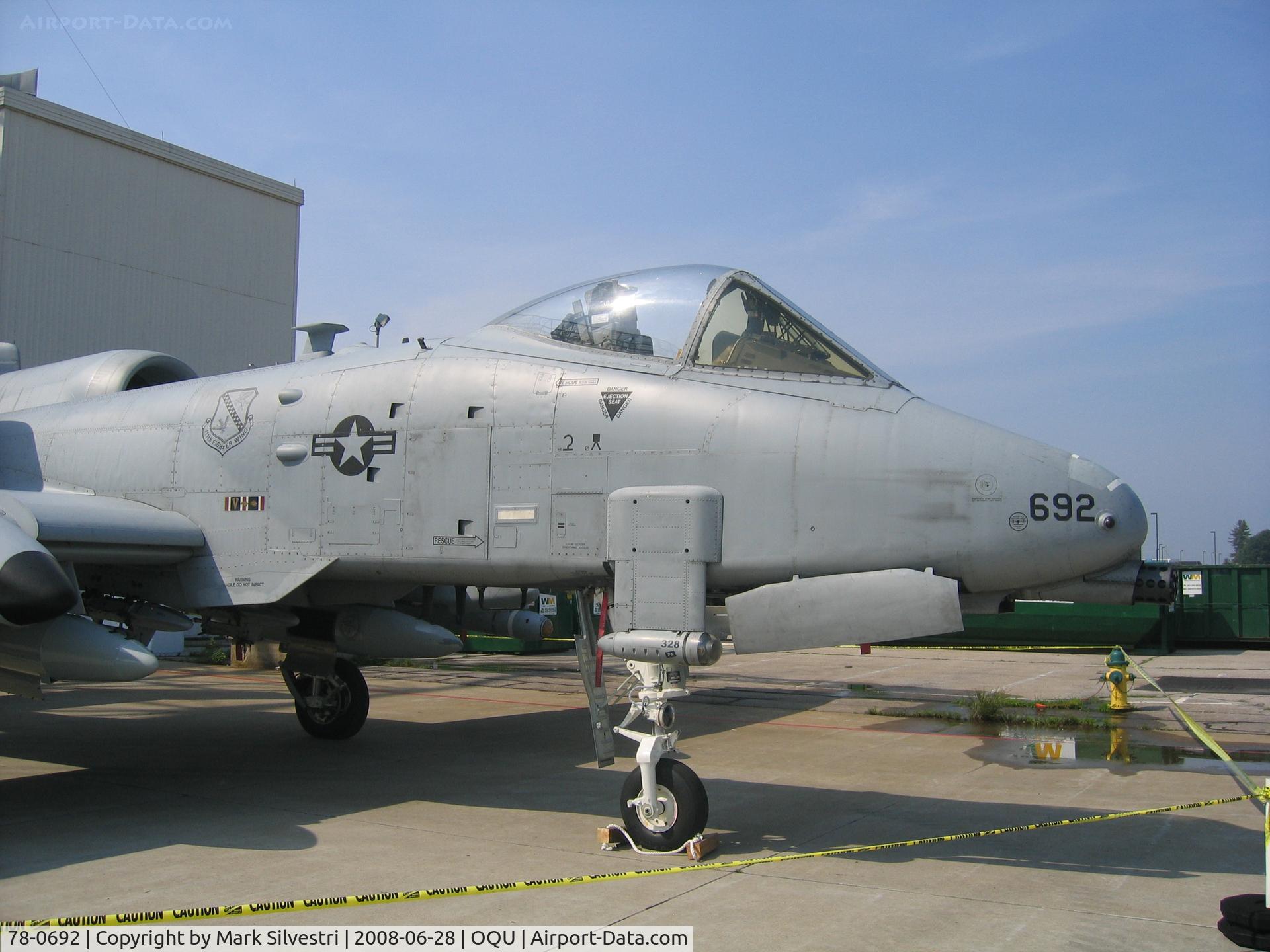 78-0692, Fairchild Republic A-10A Thunderbolt II C/N A10-0302, Quonset Point 2008